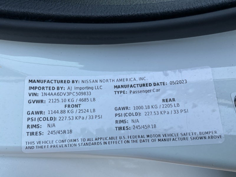 2023 Nissan Maxima SL