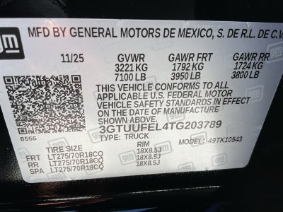 2026 GMC Sierra 1500 AT4X