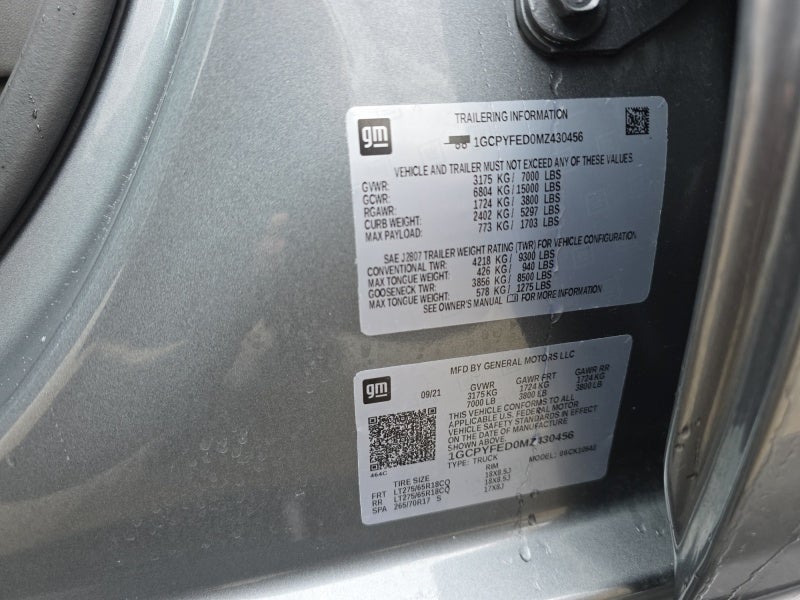 2021 Chevrolet Silverado 1500 LT Trail Boss