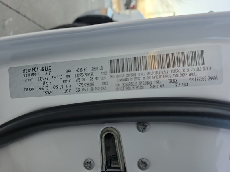 2018 RAM 2500 Tradesman