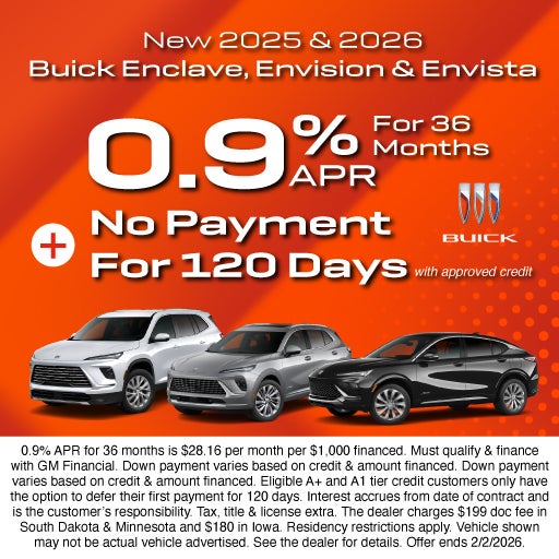 NEW 2025 & 2026 BUICK ENCLAVE, ENVISION & ENVISTA