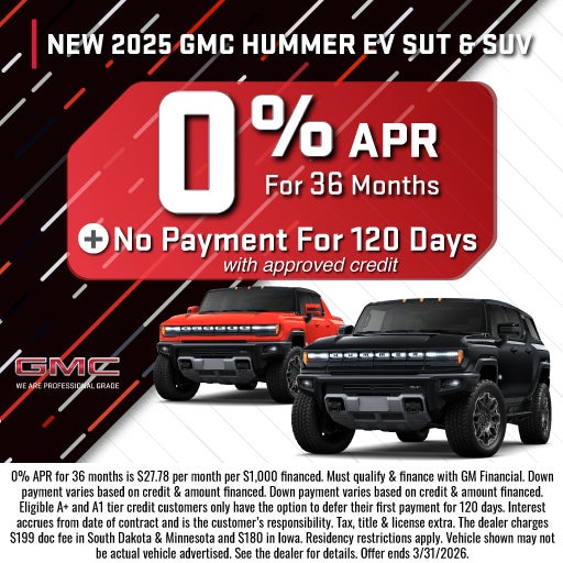 NEW 2025 GMC HUMMER EV PICK UP & SUV