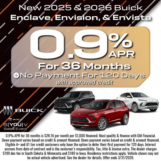 NEW 2025 & 2026 BUICK ENCLAVE, ENVISION & ENVISTA