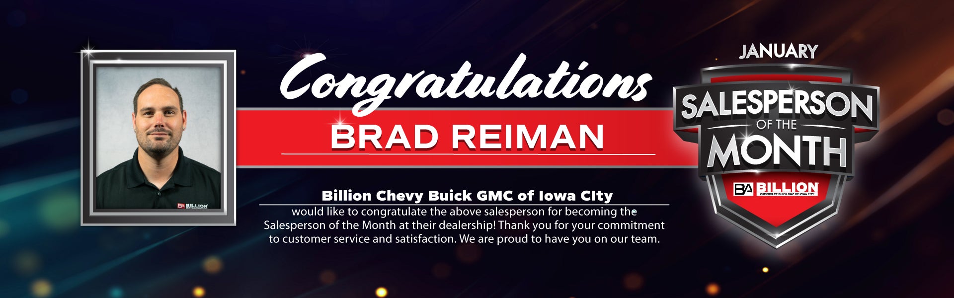 SALESPERSON OF THE MONTH