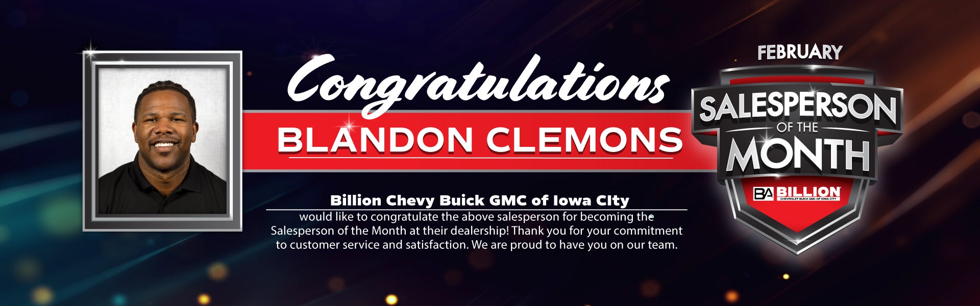 SALESPERSON OF THE MONTH